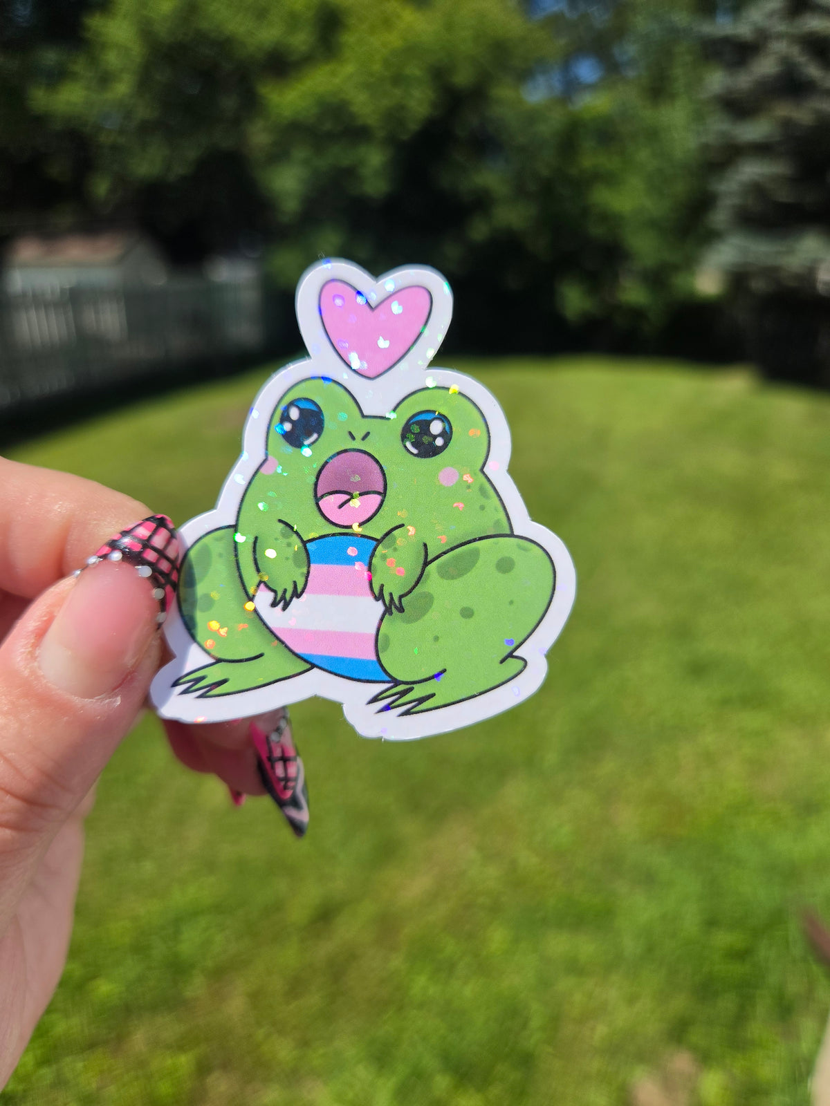 Gender and Sexuality Flag Frog Stickers