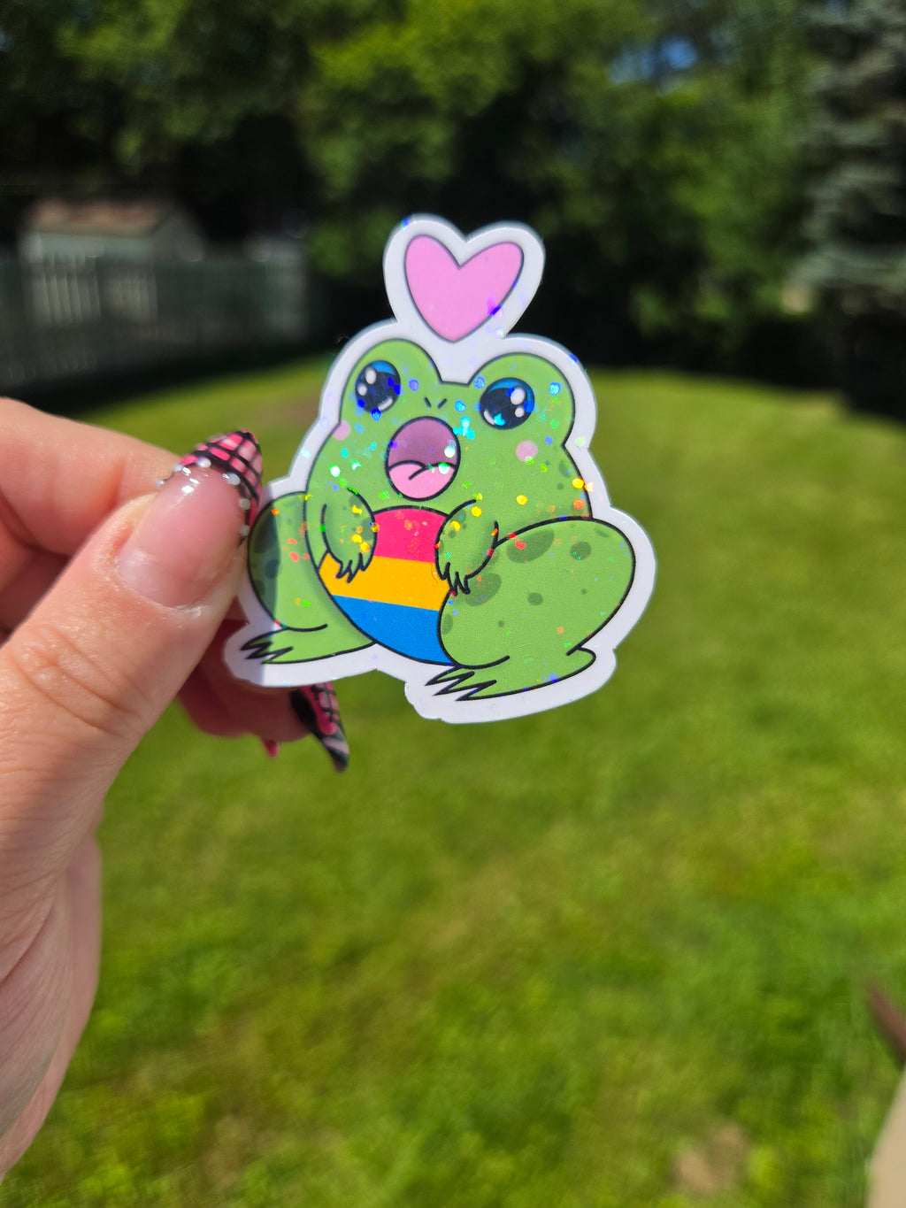 Gender and Sexuality Flag Frog Stickers