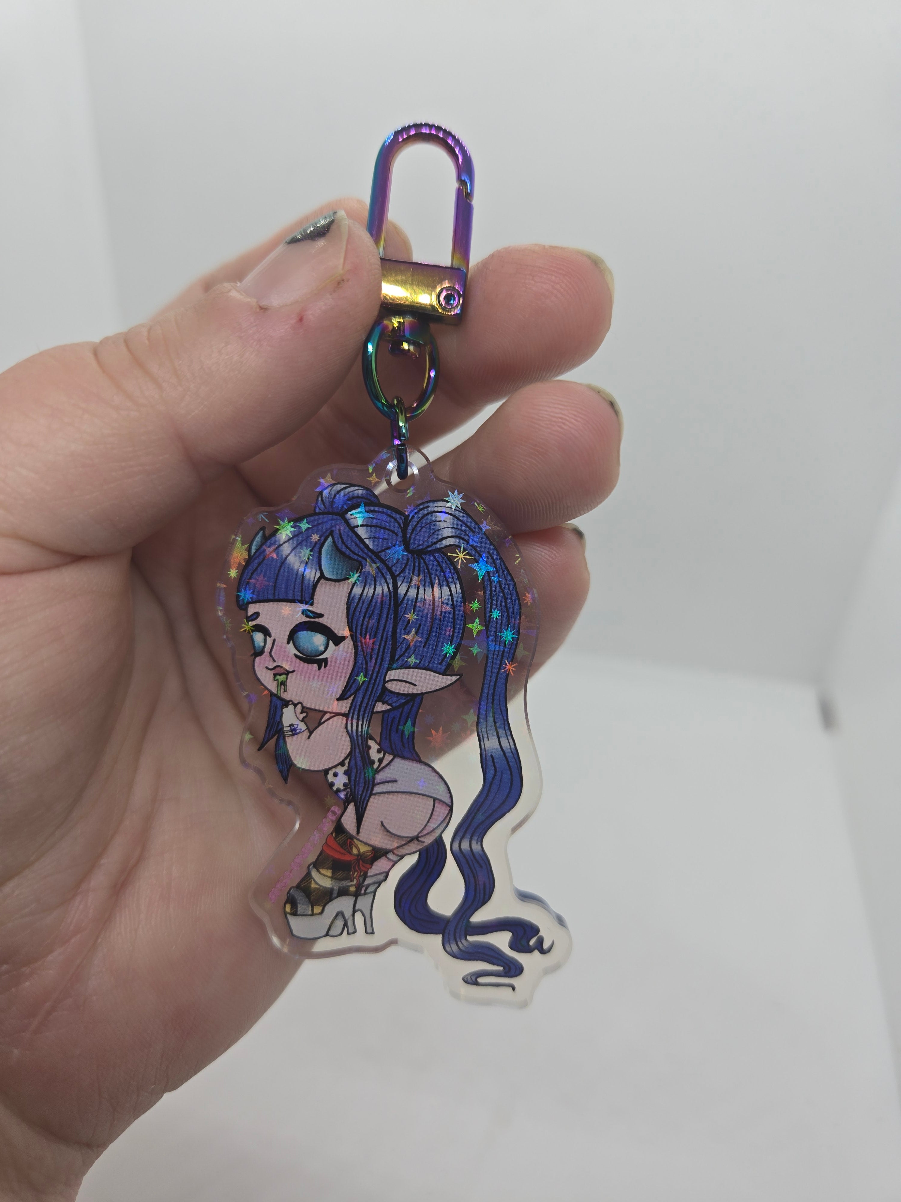 Demi Devil Girl Keychain
