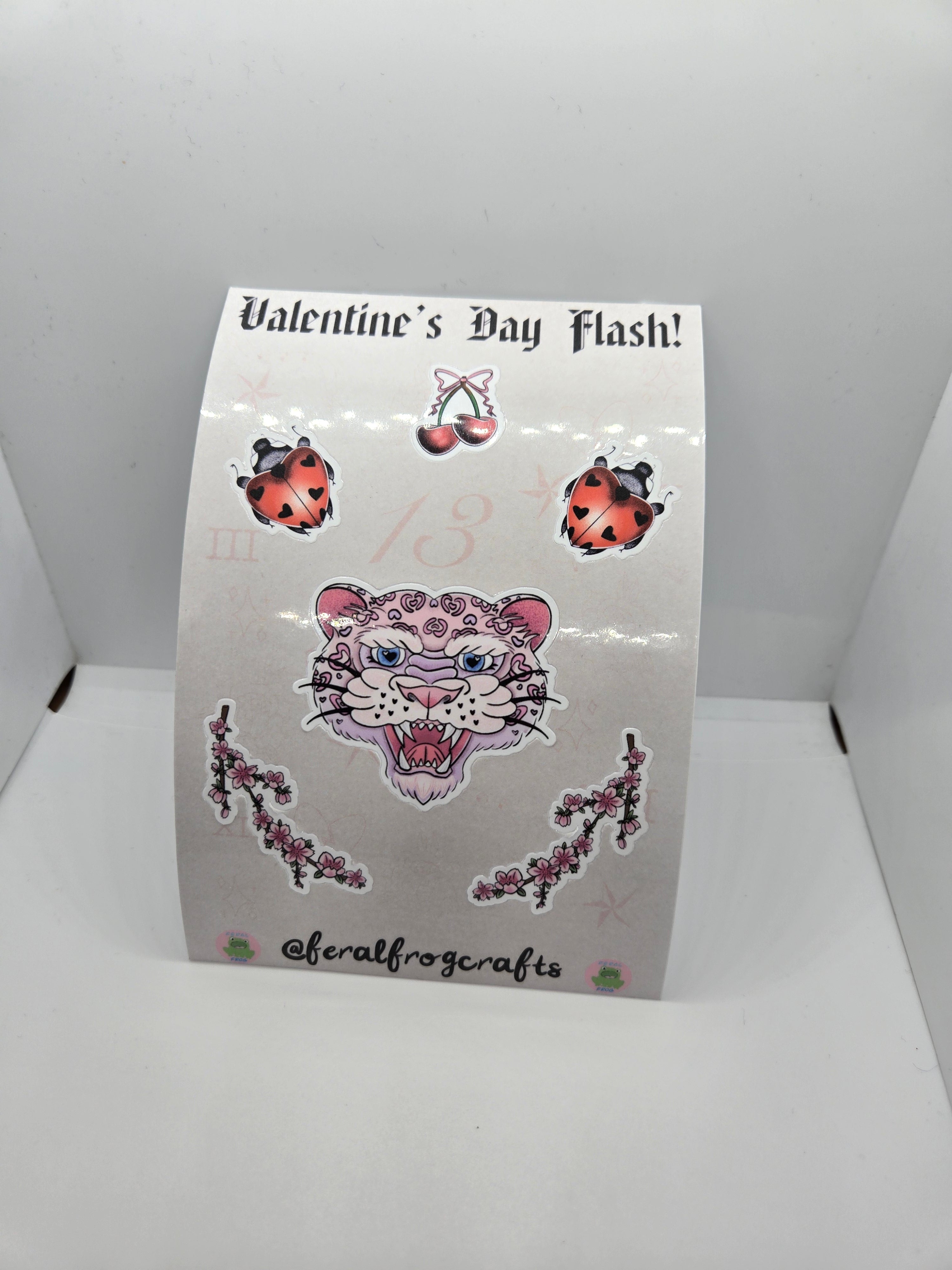Valentine's Day Flash Sticker Sheet