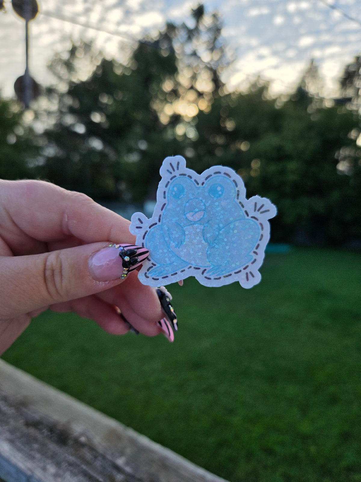 The Invisible Frog Sticker