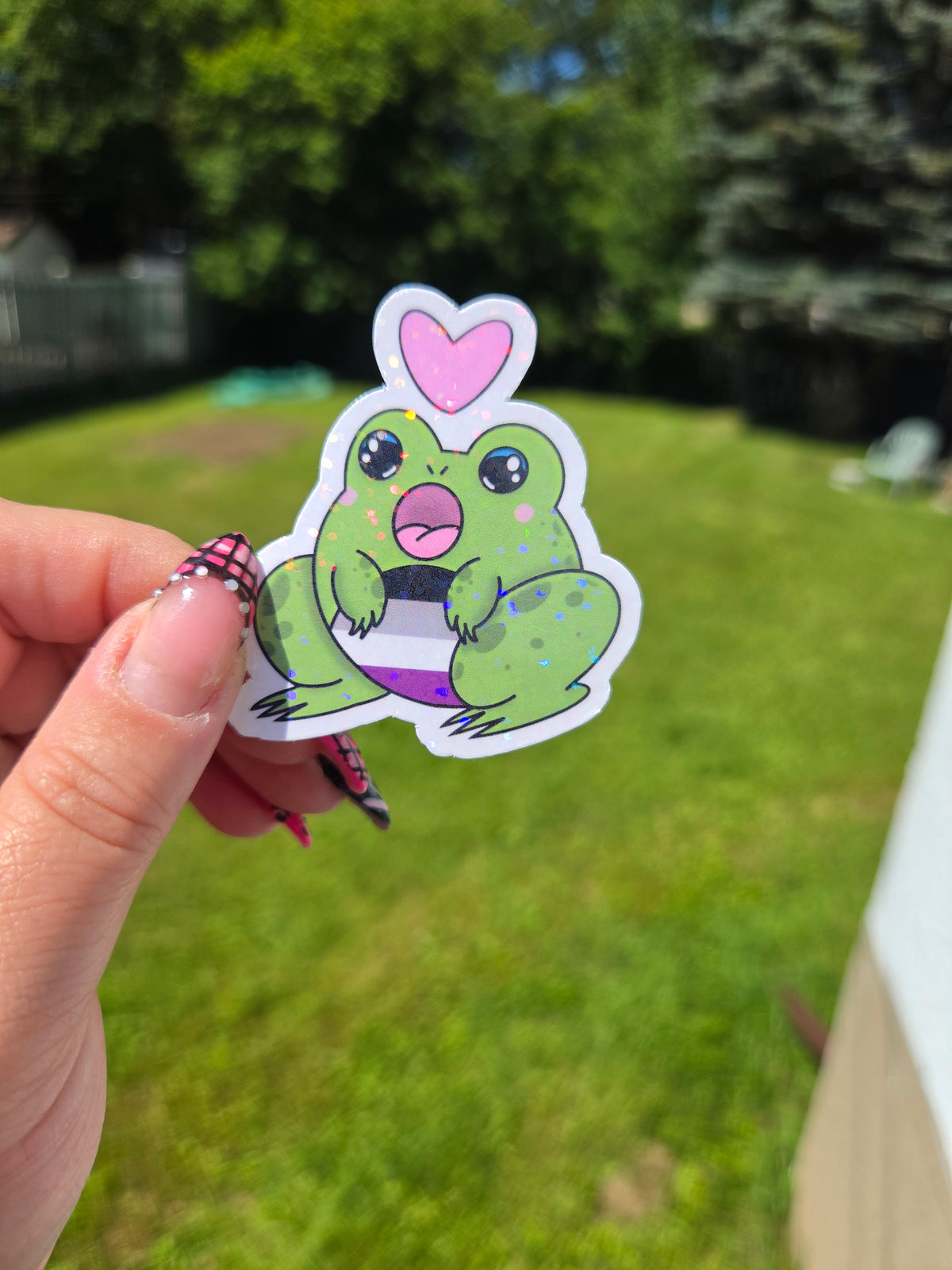 Gender and Sexuality Flag Frog Stickers