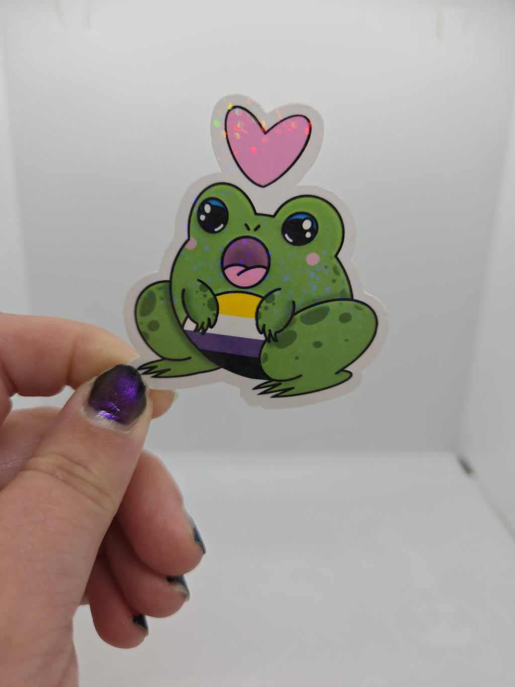 Gender and Sexuality Flag Frog Stickers